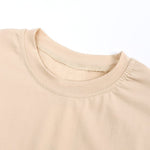 ZFTTZYMX Baby Boys Girls Solid T-Shirts Crew Neck Short Sleeve Casual Tops Toddler Kids Summer Cotton Tees