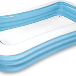 INTEX 58484EP Swim Center Inflatable Family Pool: 277 Gallon Capacity – 120" x 72" x 22" – Blue