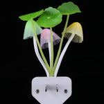 Rienar Sensor Led Night Light, Color Changing Plug-in LED Mushroom Dream Bed Lamp