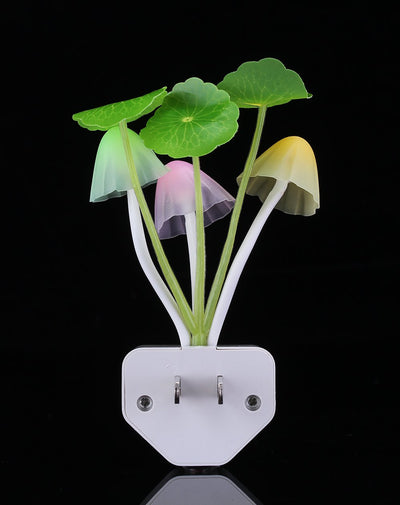 Rienar Sensor Led Night Light, Color Changing Plug-in LED Mushroom Dream Bed Lamp