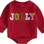 MERSARIPHY Baby Christmas Clothes Baby Boy Girl Sweatshirt Romper Santa Baby Romper Tops Fall Winter Outfits
