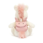 Jellycat Backpack Unicorn Stuffed Animal, 8.5" - Mythical Plush Toy - Classic Children's Gift
