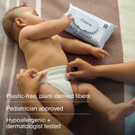 Coterie The Pant, Size 5, Pull Up Style Diapers for Sensitive Skin, Hypoallergenic, Super Absorbent Overnight Leak Protection + 8 Pack Coterie Baby Wipes for Sensitive Skin