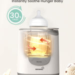 Grownsy Bottle Warmer, Baby Bottle Warmer Fast for Breastmilk & Formula, Accurate Temperature Control, Milk Warmer for All Bottles with Thaw, Sterilizing, Keep Warm, Heat Food