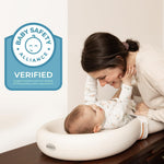 Keekaroo Peanut Changer Baby Vanilla – The Original - Easy-to-Clean Changing pad and The only Shell Over Foam, Fully Water Repellant, Wipeable Diaper pad, Wipe-Clean Changing pad