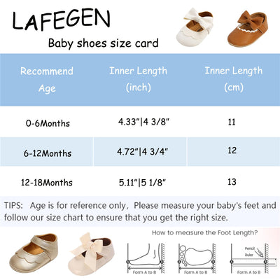 LAFEGEN Baby Girls Mary Jane Flats with Bownot Non Slip Soft Sole PU Leather Newborn Infant Toddler First Walker Cirb Dress Shoes(12-18 Months Toddler 21 Black)