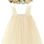 BGFKS Layered Tulle Tutu Dress for Toddler Girls,Baby Girl Rainbow Tutu Princess Skirt Set with Flower Headband.