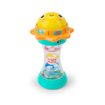 Bright Starts Press & Glow Spinner Cause and Effect Musical Baby Toy, Age 6 Months+