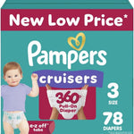 Pampers Diapers - Cruisers 360 - Size 5, 128 Count, Babyproof up to 100% Leakproof Pull-On Diaper