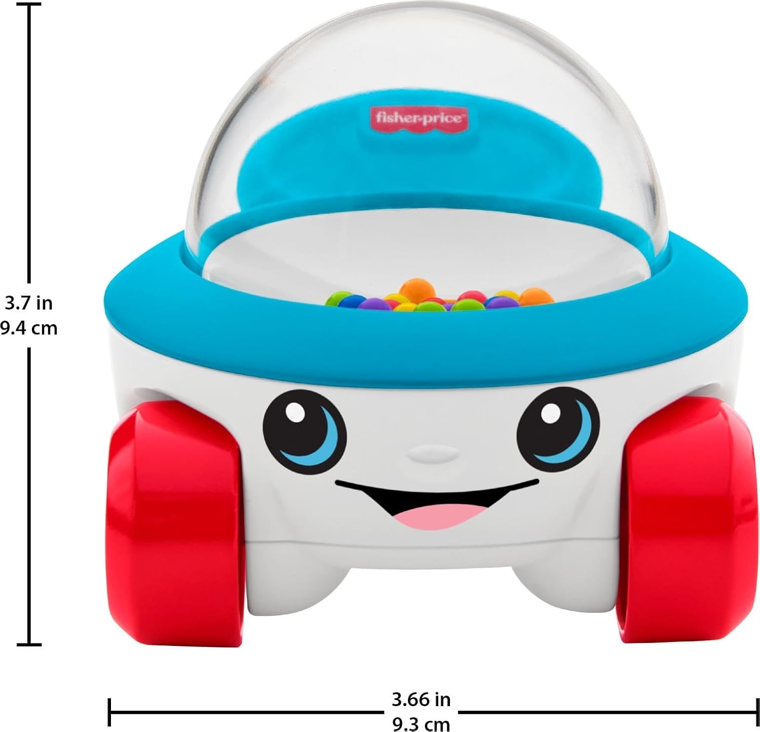 Fisher-Price Baby Toy Corn Popper Push-Along Vehicle with Sounds for Crawling Developmental Play Infants Ages 6+ Months