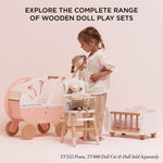 Le Toy Van - Educational Wooden Toy Role Play Beautiful Doll High Chair | Girls Pretend Play Toy Pram Playset - for Ages 3+ (TV601)