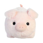 Aurora® Adorable Spudsters™ Cutie Pig Stuffed Animal - Round Shape Makes for Comforting Cuddles - Perfect for Kids All Ages and Animal Loving Adults - Pink 10.5 Inches