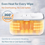 OROZEE Wet Wipes Heater,Baby Wipe Warmer and Baby Wet Wipes Dispenser Large Capacity with Night Light and View Window Fast and Even Heating Diaper Wipe Warmer