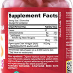 Organic Kids Apple Cider Vinegar Gummies by Feel Great Vitamins | Rich in Digestive Enzymes & Natural Antioxidants for Gut Health | Kids Gummy Supports Healthy Nutrient Absorption | 60 Day Supply