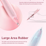 Four Candies Writing Ink Pens with Black & Pink Ink and 2Pack Highlighter, Cute Retractable 0.5mm Smooth Writing Pens,Pink Pens for School, Office Girly Stationery Aesthetic Desk Accessories Set of 14