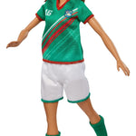 Barbie Careers Fashion Doll & Accessory, Soccer Player with Brunette Ponytail, #16 Uniform, Tall Socks, Cleats & Ball