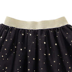 Toddlers Girls Sparkle Tulle Tutu Skirt with Sequins Stars Moon Sun (Black, 1-2years)