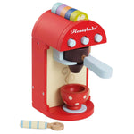 Le Toy Van - Honeybake Premium Wooden Cafe Machine Set - Pretend Kitchen and Cafe Play Toy Set | Kids Role Play Toy Kitchen Accessories (TV299), Small