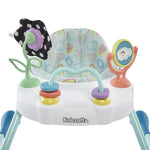 Kolcraft Tiny Steps Too 2-Stage Infant Baby Push Walker with Wheels, Seated or Walk Behind, Entertaining Developmental Learning Activities for Toddlers Boys & Girls Sturdy Frame - Clouds Rainbows