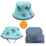 XIAOHAWANG Baby Sun Hat Boys Girls Toddler Summer Bucket Outdoor Child Beach Caps UPF 50+ (Octopus-3, 46cm(3-6 Months))