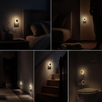 fesnne Night Light, Night Lights Plug into Wall, Dusk to Dawn Sensor Warm White Led Night Light 0.5W, 2 Pack Nightlight for Adults, Bedroom, Bathroom, Hallway, Kitchen