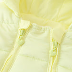 Snowsuit Down Jacket Hooded Romper Jumpsuit Toddler Onesie Winter Outwear for 3-6M Yellow