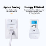 LuxLumin LED Night Lights Plug into Wall with Smart Dusk-to-Dawn Sensor, Automatically Turn on and Off,Night Light for Kids,Bedroom,Bathroom,Stairs,White, 4 Packs