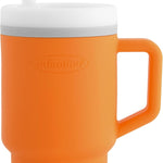 Infantino My 1st Tumbler, Silicone Sippy Cup with Straw & Handle, Spill-Resistant, for On-the-Go, BPA-Free Transition Cup, Lilac