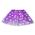 AIMAOMI Skirt Outfits Polka Dot Tulle SkirtGirls Ballet Kids Skirt Toddler Baby Girls Dress Skirt (Purple, 2-8 Years)