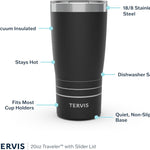 Tervis Traveler Peanuts - Snoopy & Woodstock Christmas Puffer Buddies Triple Walled Insulated Tumbler Travel Cup Keeps Drinks Cold & Hot, 20oz, Stainless Steel