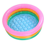 Kiddie Pool, Baby Water Pool in Summer Children Soft Inflatable Swimming Pool Bright Color Baby Basin Pool (S)