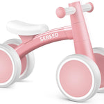 SEREED Baby Balance Bike for 1 Year Old Boys Girls 12-24 Month Toddler Balance Bike, 4 Wheels Toddler First Bike, First Birthday Gifts
