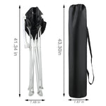 PandaEar Portable High Chair for Babies and Toddlers, Foldable HighChair with Tray, Baby Travel Dining Chair for Indoor & Outdoor (Black)