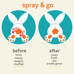 T is for Tame - Baby Powder Mist, Natural Ingredients, Talc-Free Spray with Arrowroot & Charcoal, Mess-Free Application, Vegan & Cruelty-Free, Travel Friendly Size (2 Pack)