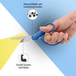 Westcott Fun and Fashionable Student Scissors for Ages 12+, Stainless Steel Floral-Printed Blades, Back-to-School, School Supplies, Classroom Supplies, 7-Inch