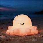 Frog Night Light with Big Eyes, Soft Silicone Nursery Night Light for Kids, Rechargeable Dimmable Frog Lamp with Timer, Room Decor Kawaii Toys and Gifts for Boys and Girls