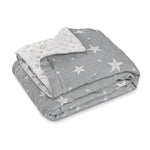 Soarwg Kids Baby Blanket Unisex Newborn, Super Soft Nursery Minky Blankets with Muslin Cotton for Boys Girls, Toddler Baby Nursery Bed Blanket Shower Gifts, 30 x 40 Inch