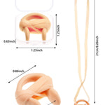 7 Pieces Swimming Nose Clip Silicone Nose Plug Protector with Elastic Rope for Kids and Adults Swimming Using