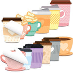 Fancy Land 24 Pads Cute Sticky Notes Self Sticky Notepads for Teachers Classrooms 720 Sheets Memo Pads Teacher Appreciation Nurse End of Year Graduation Gift Home Office Supplies Coffee Cup