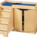Jonti-Craft 5131JC Changing Table with Stairs, Left