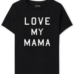 The Children's Place Unisex Baby and Toddler Short Sleeve Family Graphic T-Shirts, Love My Mama Single, 2T US