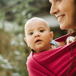 Boba Baby Wrap Carrier - Original Baby Carrier Wrap Sling for Newborns - Baby Wearing Essentials - Newborn Wrap Swaddle Holder, Newborn to Toddler Infant Sling (Sangria)