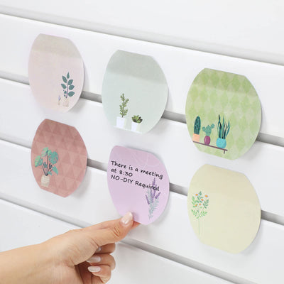 8 Pcs Plant Theme Cute Notes Pad Color Sticky Funny Note Pad List Stylish Practical Cute Notepads for Office Home Supplies, 50 Sheets Per Piece(Plant)
