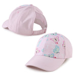 Zsedrut Toddler Girl Baseball Cap Kids Adjustable Ponytail Sun Hat Baby Lightweight Trucker Hats (Butterfly)