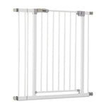Hauck 59728 Open N Stop KD Pressure Fit Baby & Pet Safety Gate w/3.5" Extension, Accommodates 33 to 35" Wide Home Doorway, Stairway, or Hallway, White