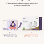 Nuliie S32 Wearable Breast Pump Hands-Free, More Private Electric Pump, 4 Modes 9 Suction Levels, 24mm Flange with 18/21mm Inserts, Easy Clean & Anti-Leak Design, Accessories Included (2 Packs, White)
