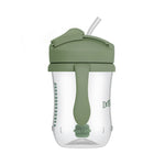 Dr. Brown's Milestones Baby's First Straw Cup, Training Cup with Weighted Straw, 9 oz/270 mL, BPA-free, 6m+, Olive Green, 1-Pack