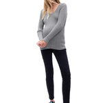 GAP Women's Maternity Ribbed Sweater Heather Grey X-Large