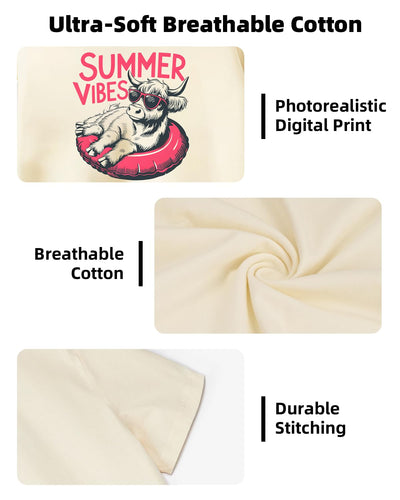 Toddler T-Shirts, Baby Boy Girl Kids Animal Graphic Tees Funny Letter Print Sunmmer Clothes Short Sleeve 2-8T