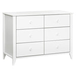 Babyletto Sprout 6-Drawer Double Dresser in White, Greenguard Gold Certified